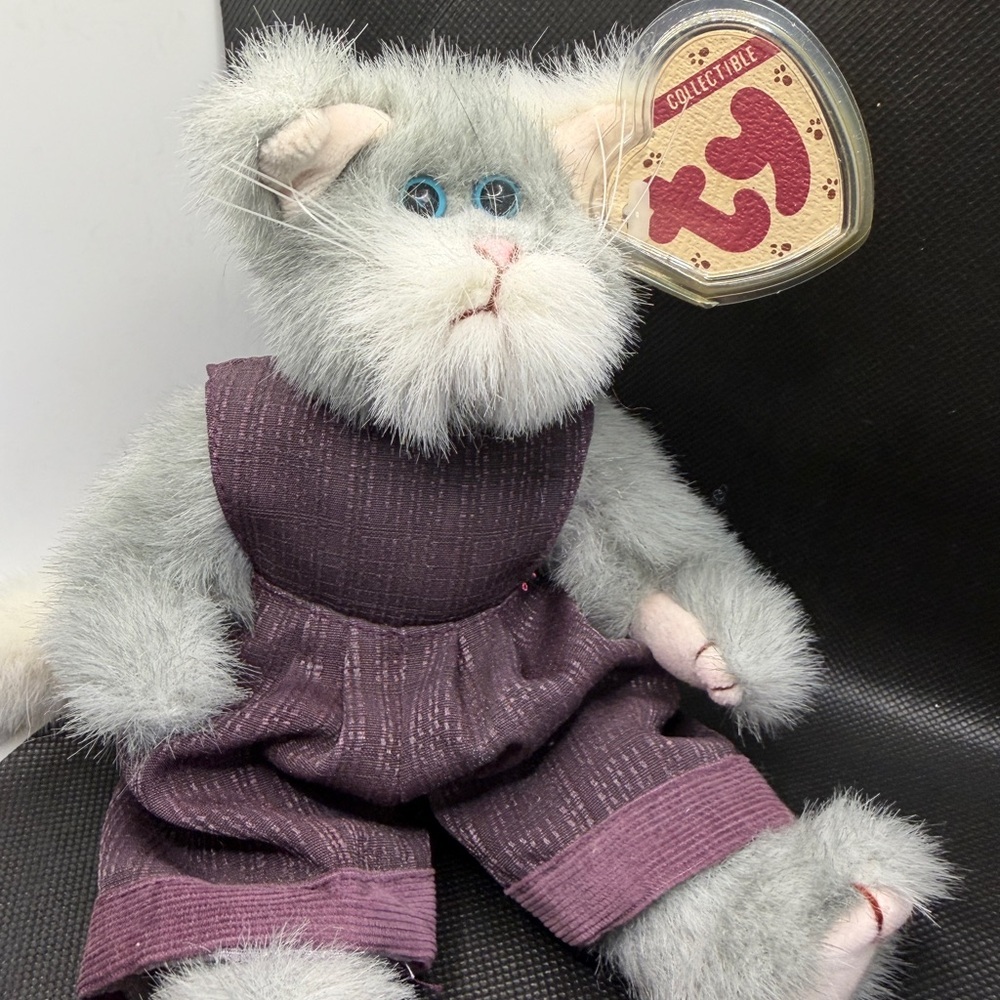 TY Attic Treasures Whiskers Cat Plush Vintage Collectible w/ Tag 8,5”